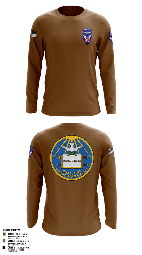 Long Sleeve Performance Shirt, 11th Infantry Division (ABN), Army, Teamtime, Team time, sublimation, custom sports apparel, team uniforms, spirit wear, spiritwear, sports uniforms, custom shirts, team store, custom team store, fundraiser sports, apparel fundraiser