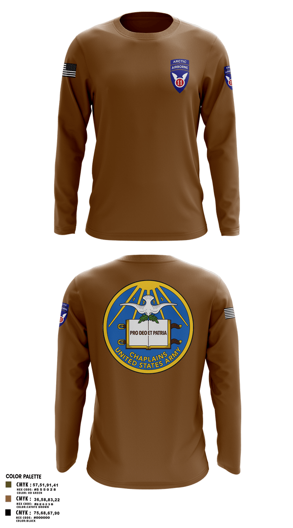 Long Sleeve Performance Shirt, 11th Infantry Division (ABN), Army, Teamtime, Team time, sublimation, custom sports apparel, team uniforms, spirit wear, spiritwear, sports uniforms, custom shirts, team store, custom team store, fundraiser sports, apparel fundraiser