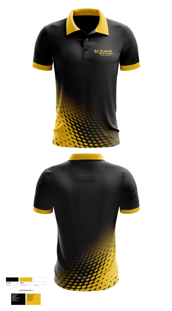Short Sleeve Performance Polo, Glencoe High School Cross Country, Cross Country, Teamtime, Team time, sublimation, custom sports apparel, team uniforms, spirit wear, spiritwear, sports uniforms, custom shirts, team store, custom team store, fundraiser sports, apparel fundraiser