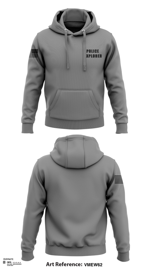 Hoodie, Police Explorer, Police, Teamtime, Team time, sublimation, custom sports apparel, team uniforms, spirit wear, spiritwear, sports uniforms, custom shirts, team store, custom team store, fundraiser sports, apparel fundraiser