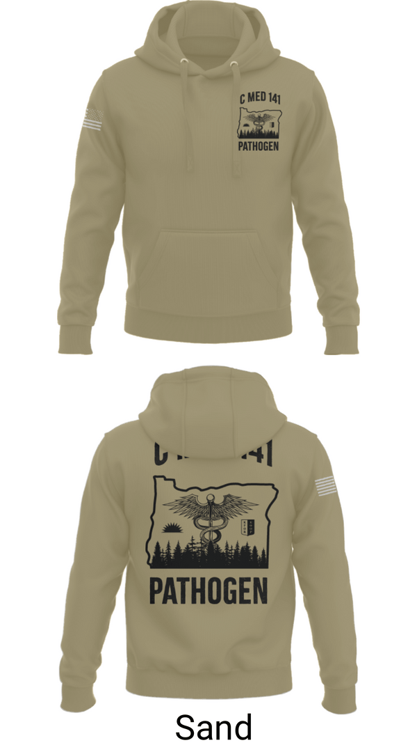 Hoodie, C MED 141, National Guard, Teamtime, Team time, sublimation, custom sports apparel, team uniforms, spirit wear, spiritwear, sports uniforms, custom shirts, team store, custom team store, fundraiser sports, apparel fundraiser