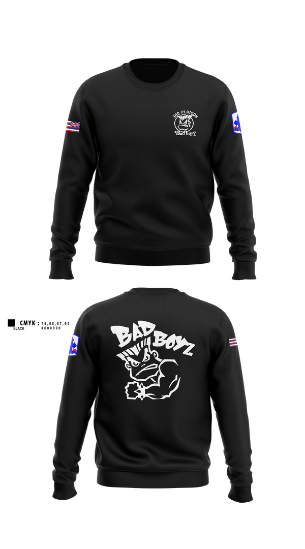 Crew Neck Sweatshirt, Ewok dismount3rd PLT Bad BoysBad boyz3rd PLT Bad BoysBad Boiiz3rd PLT Bad BoysPT Bad Boiiz3rd PLT Bad BoysBlue Ewok, , Teamtime, Team time, sublimation, custom sports apparel, team uniforms, spirit wear, spiritwear, sports uniforms, custom shirts, team store, custom team store, fundraiser sports, apparel fundraiser