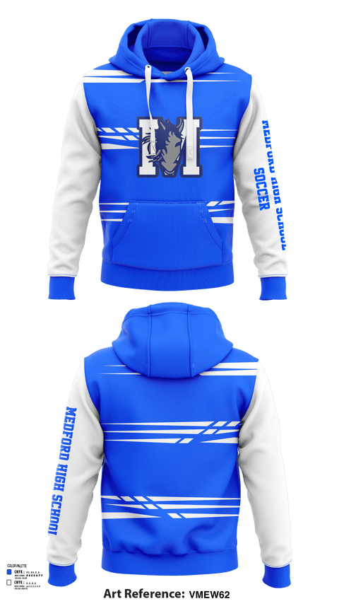 Hoodie, Medford High School Soccer, Men's Soccer, Teamtime, Team time, sublimation, custom sports apparel, team uniforms, spirit wear, spiritwear, sports uniforms, custom shirts, team store, custom team store, fundraiser sports, apparel fundraiser