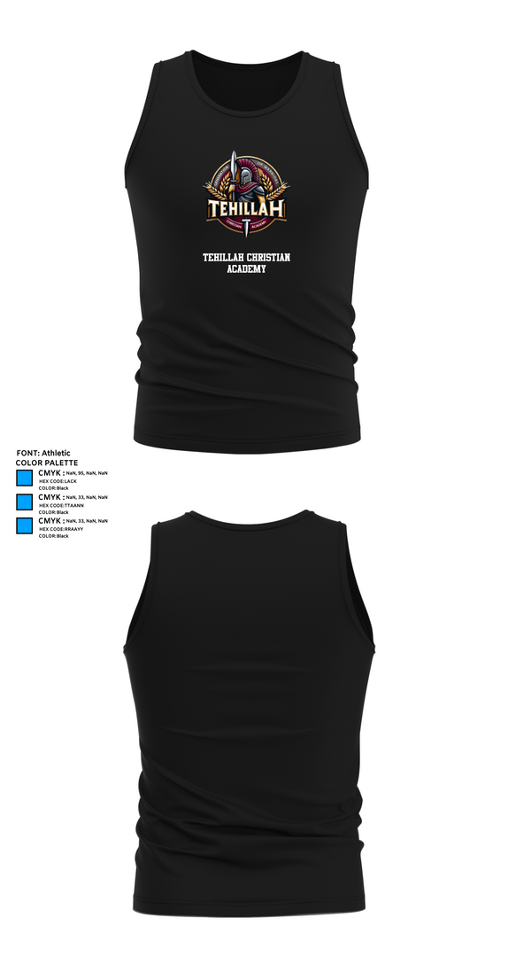 Tank Top, Tehillah Christian Academy, Spirit Store, Teamtime, Team time, sublimation, custom sports apparel, team uniforms, spirit wear, spiritwear, sports uniforms, custom shirts, team store, custom team store, fundraiser sports, apparel fundraiser
