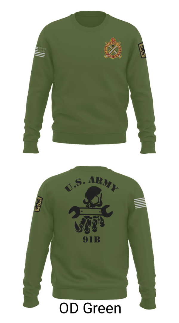 Crew Neck Sweatshirt, 411TH, Army, Teamtime, Team time, sublimation, custom sports apparel, team uniforms, spirit wear, spiritwear, sports uniforms, custom shirts, team store, custom team store, fundraiser sports, apparel fundraiser