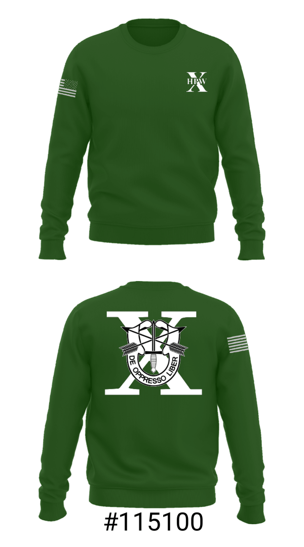Crew Neck Sweatshirt, 10th Special Forces HPW, , Teamtime, Team time, sublimation, custom sports apparel, team uniforms, spirit wear, spiritwear, sports uniforms, custom shirts, team store, custom team store, fundraiser sports, apparel fundraiser