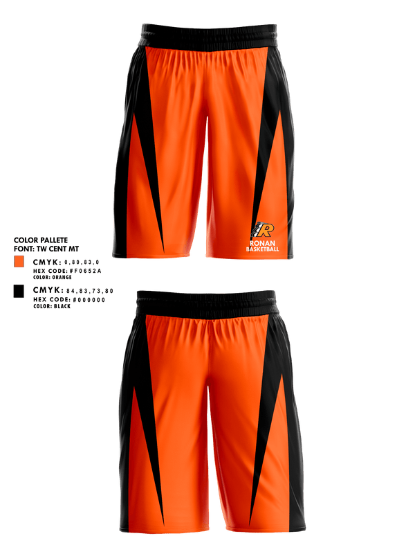 Mens Basketball Shorts, Ronan High School Basketball, Women's Basketball, Teamtime, Team time, sublimation, custom sports apparel, team uniforms, spirit wear, spiritwear, sports uniforms, custom shirts, team store, custom team store, fundraiser sports, apparel fundraiser