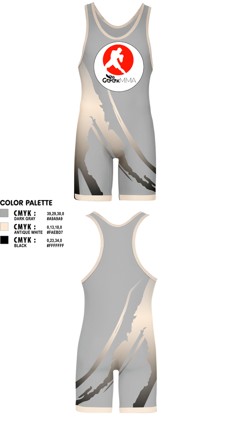 Wrestling Singlet, Geek MMA, Wrestling, Teamtime, Team time, sublimation, custom sports apparel, team uniforms, spirit wear, spiritwear, sports uniforms, custom shirts, team store, custom team store, fundraiser sports, apparel fundraiser