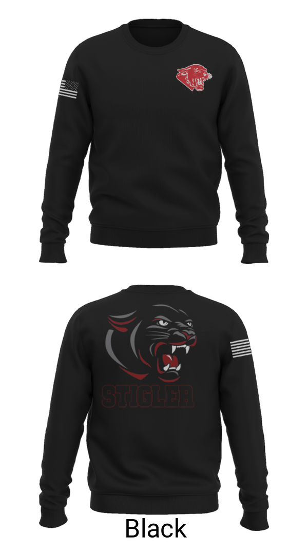 Crew Neck Sweatshirt, Stigler Middle School Cheer, Cheer, Teamtime, Team time, sublimation, custom sports apparel, team uniforms, spirit wear, spiritwear, sports uniforms, custom shirts, team store, custom team store, fundraiser sports, apparel fundraiser