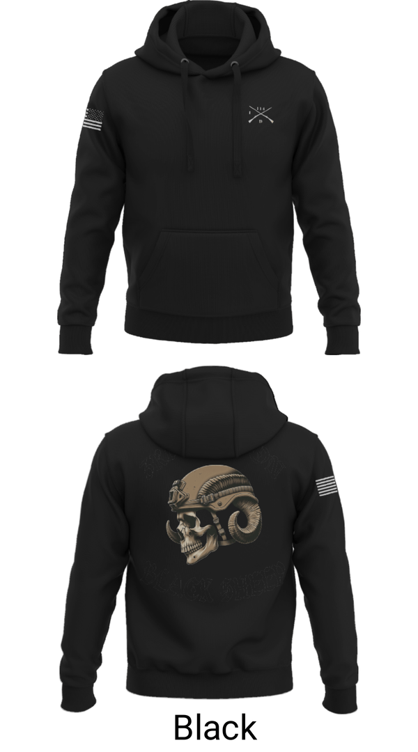 Hoodie, 3rd PLT Black Sheep, Army, Teamtime, Team time, sublimation, custom sports apparel, team uniforms, spirit wear, spiritwear, sports uniforms, custom shirts, team store, custom team store, fundraiser sports, apparel fundraiser