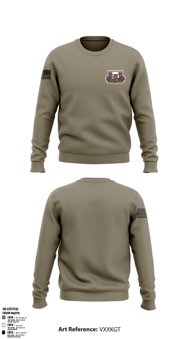 Crew Neck Sweatshirt, 3rd brigade engineer battalion, Army, Teamtime, Team time, sublimation, custom sports apparel, team uniforms, spirit wear, spiritwear, sports uniforms, custom shirts, team store, custom team store, fundraiser sports, apparel fundraiser