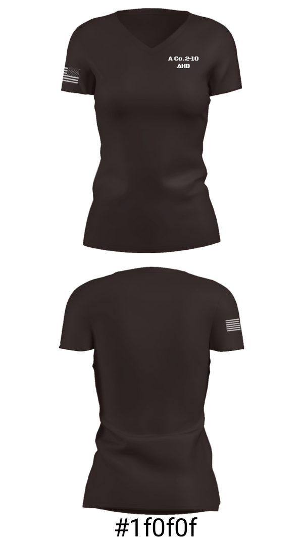 Women's Short Sleeve Vneck Shirt, A Co.2-10 AHB, , Teamtime, Team time, sublimation, custom sports apparel, team uniforms, spirit wear, spiritwear, sports uniforms, custom shirts, team store, custom team store, fundraiser sports, apparel fundraiser