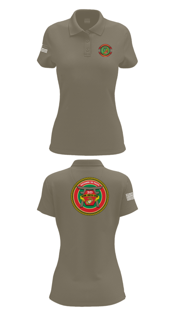 Womens Short Sleeve Performance Polo, CLR 37, Marines, Teamtime, Team time, sublimation, custom sports apparel, team uniforms, spirit wear, spiritwear, sports uniforms, custom shirts, team store, custom team store, fundraiser sports, apparel fundraiser