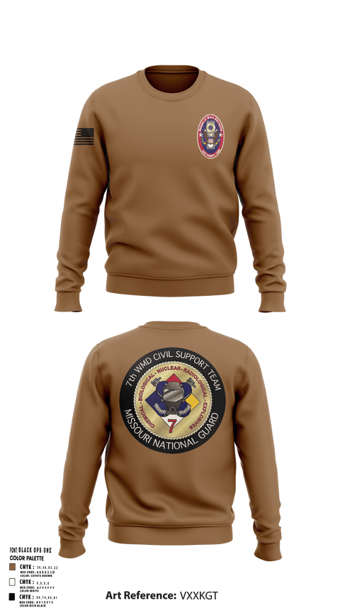 Crew Neck Sweatshirt, 7th CST, Army, Teamtime, Team time, sublimation, custom sports apparel, team uniforms, spirit wear, spiritwear, sports uniforms, custom shirts, team store, custom team store, fundraiser sports, apparel fundraiser