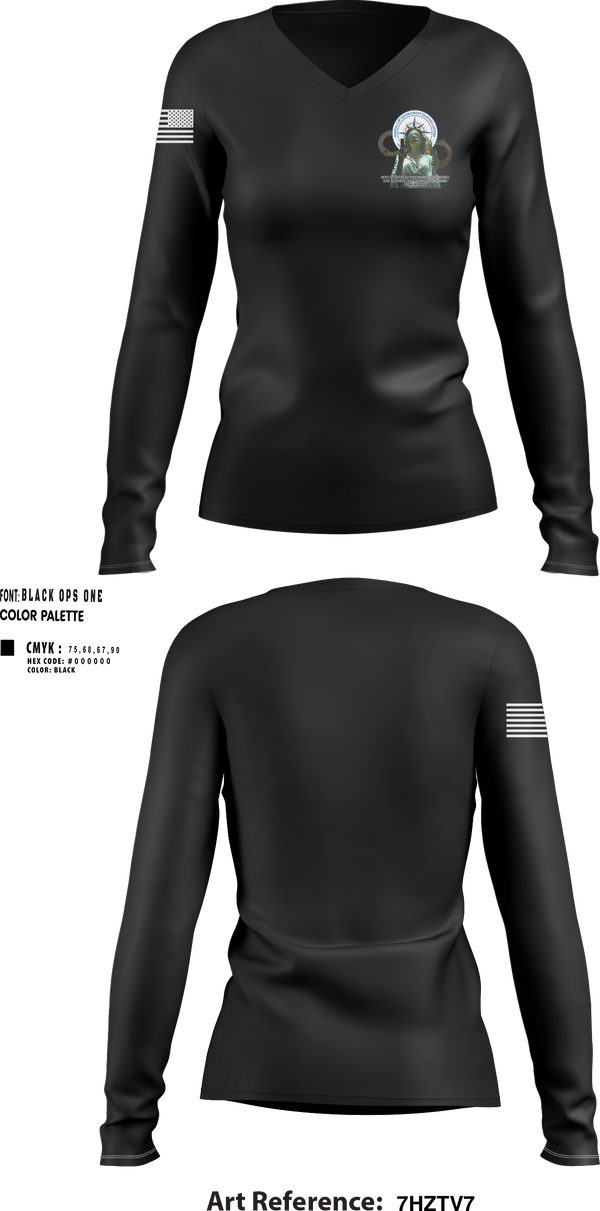 Womens Long Sleeve Vneck Shirt, , Police, Teamtime, Team time, sublimation, custom sports apparel, team uniforms, spirit wear, spiritwear, sports uniforms, custom shirts, team store, custom team store, fundraiser sports, apparel fundraiser