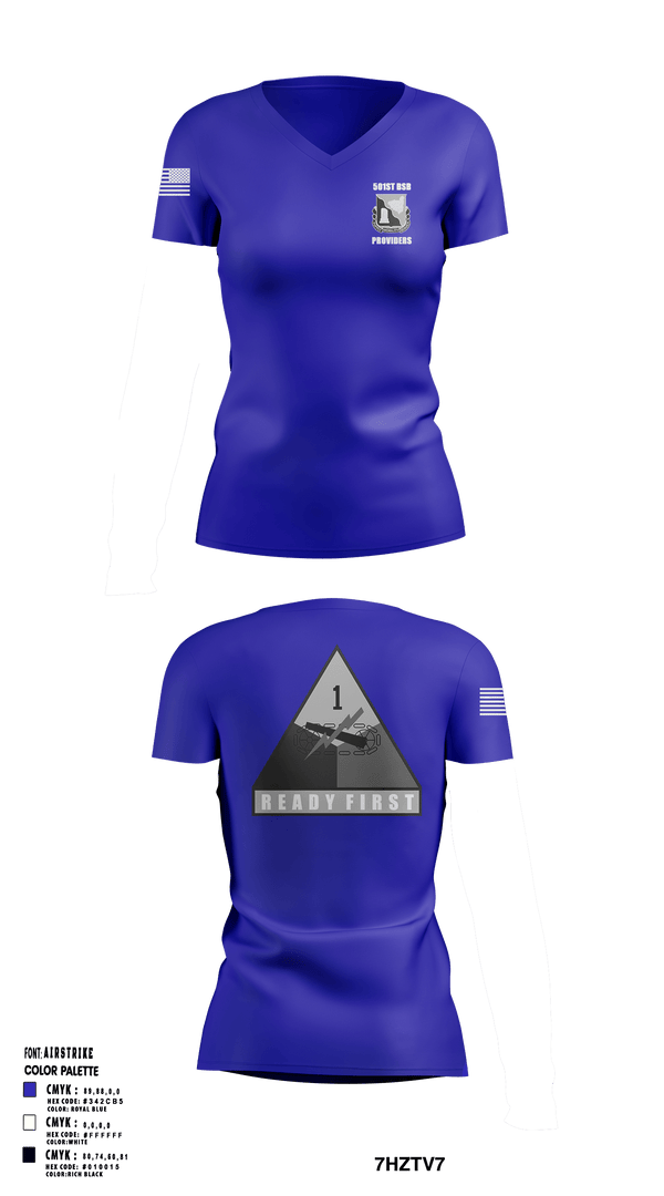 Womens Short Sleeve Vneck Shirt, 501st Brigade Support Battalion, , Teamtime, Team time, sublimation, custom sports apparel, team uniforms, spirit wear, spiritwear, sports uniforms, custom shirts, team store, custom team store, fundraiser sports, apparel fundraiser