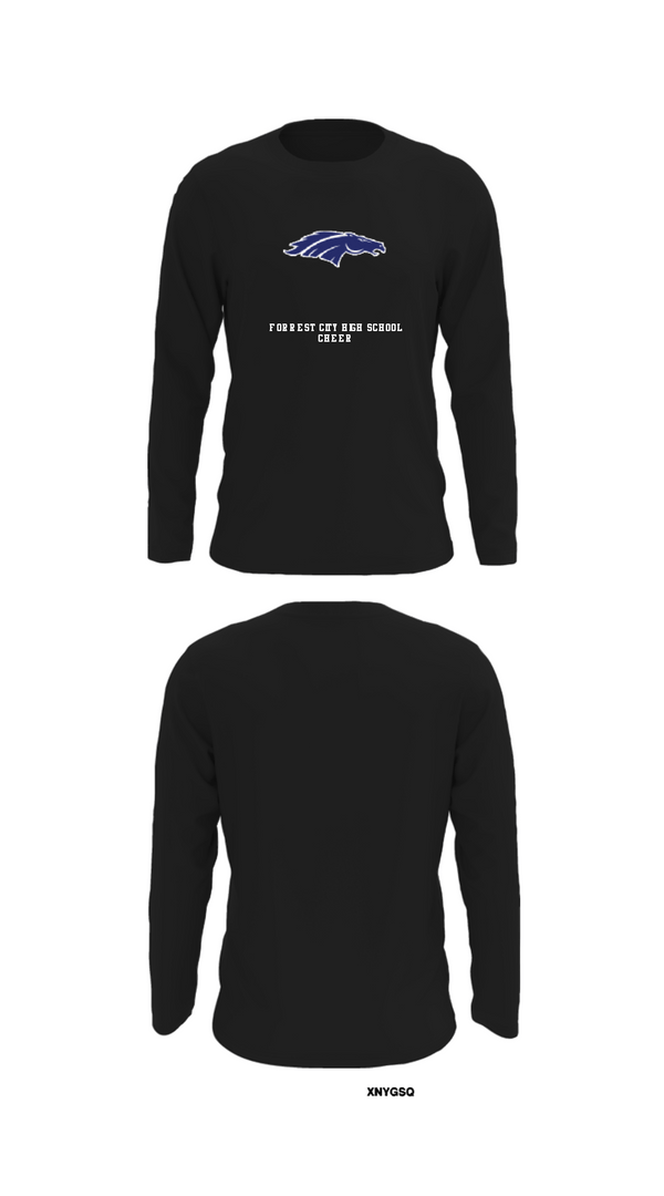 Long Sleeve Performance Shirt, Forrest City High School Cheer, Cheer, Teamtime, Team time, sublimation, custom sports apparel, team uniforms, spirit wear, spiritwear, sports uniforms, custom shirts, team store, custom team store, fundraiser sports, apparel fundraiser