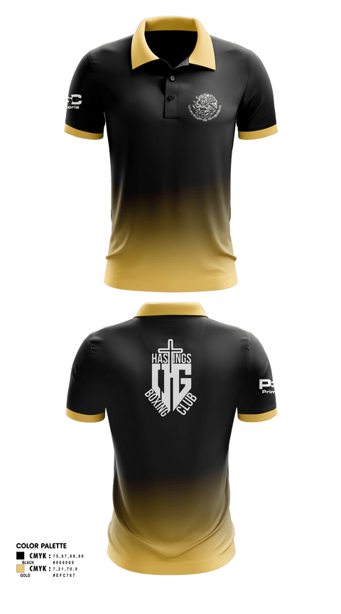 Short Sleeve Performance Polo, OG HASTINGS BOXING CLUB, , Teamtime, Team time, sublimation, custom sports apparel, team uniforms, spirit wear, spiritwear, sports uniforms, custom shirts, team store, custom team store, fundraiser sports, apparel fundraiser