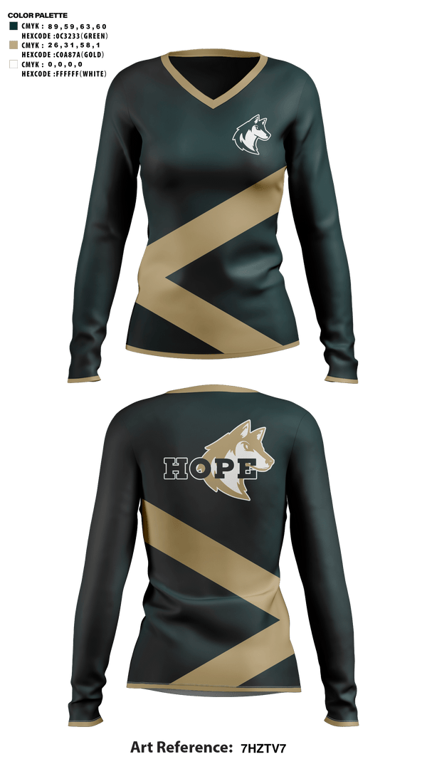 Womens Long Sleeve Vneck Shirt, Hope Christian Middle School Cheer, Cheer, Teamtime, Team time, sublimation, custom sports apparel, team uniforms, spirit wear, spiritwear, sports uniforms, custom shirts, team store, custom team store, fundraiser sports, apparel fundraiser