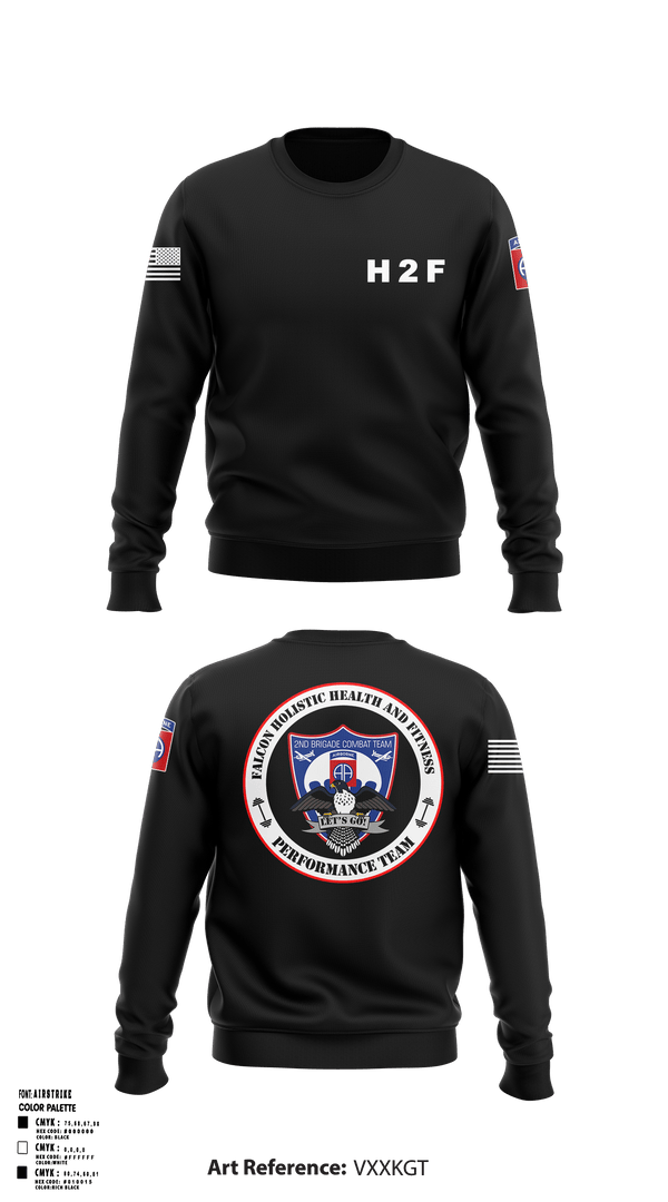 Crew Neck Sweatshirt, 2BCT H2F, Army, Teamtime, Team time, sublimation, custom sports apparel, team uniforms, spirit wear, spiritwear, sports uniforms, custom shirts, team store, custom team store, fundraiser sports, apparel fundraiser