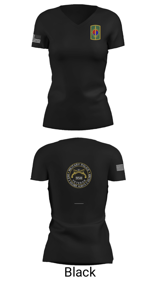 Women's Short Sleeve Vneck Shirt, 142ND MILITARY POLICE, Army, Teamtime, Team time, sublimation, custom sports apparel, team uniforms, spirit wear, spiritwear, sports uniforms, custom shirts, team store, custom team store, fundraiser sports, apparel fundraiser