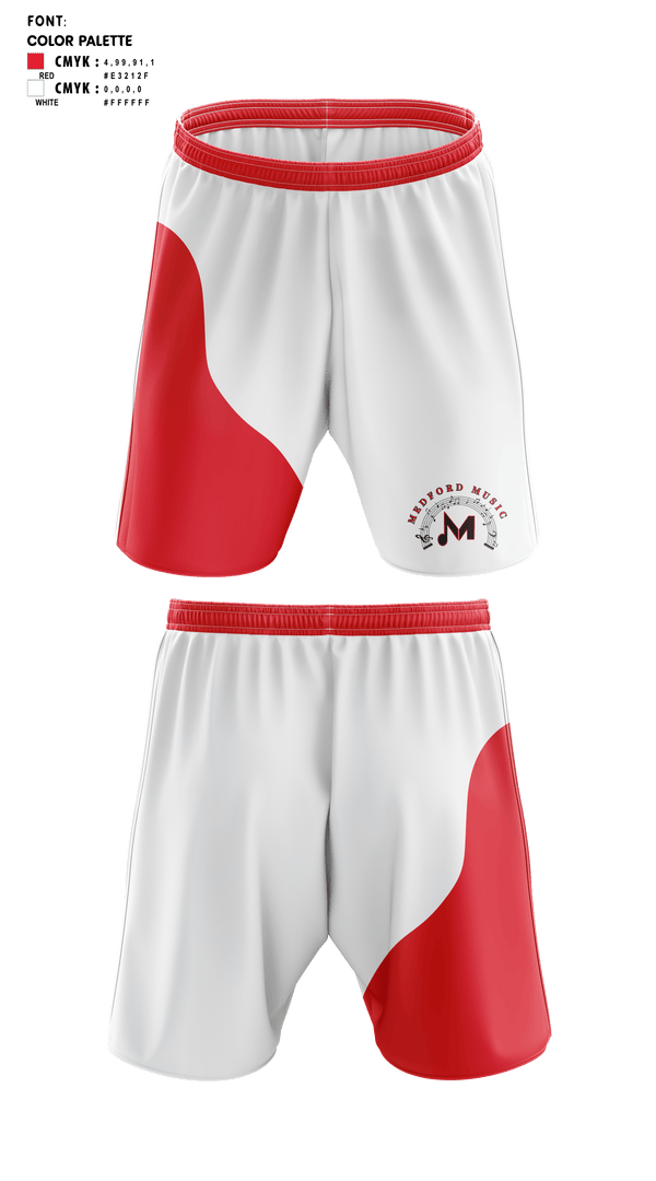 Athletic Shorts With Pockets, Medford Area Senior High School Band, Spirit Store, Teamtime, Team time, sublimation, custom sports apparel, team uniforms, spirit wear, spiritwear, sports uniforms, custom shirts, team store, custom team store, fundraiser sports, apparel fundraiser
