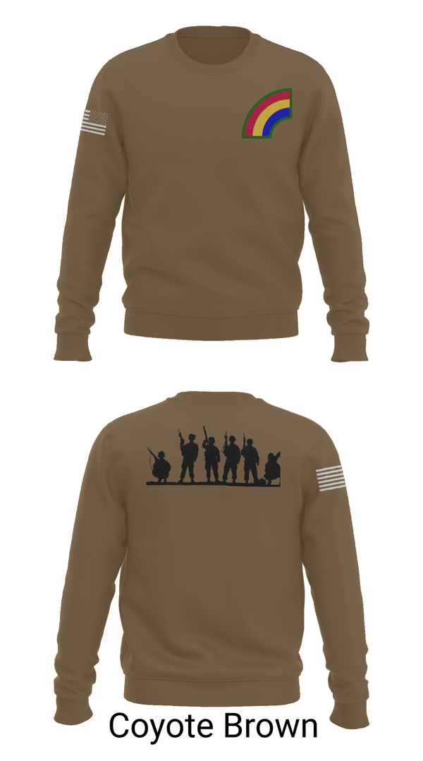 Crew Neck Sweatshirt, 42ND Infantry Division, Army, Teamtime, Team time, sublimation, custom sports apparel, team uniforms, spirit wear, spiritwear, sports uniforms, custom shirts, team store, custom team store, fundraiser sports, apparel fundraiser