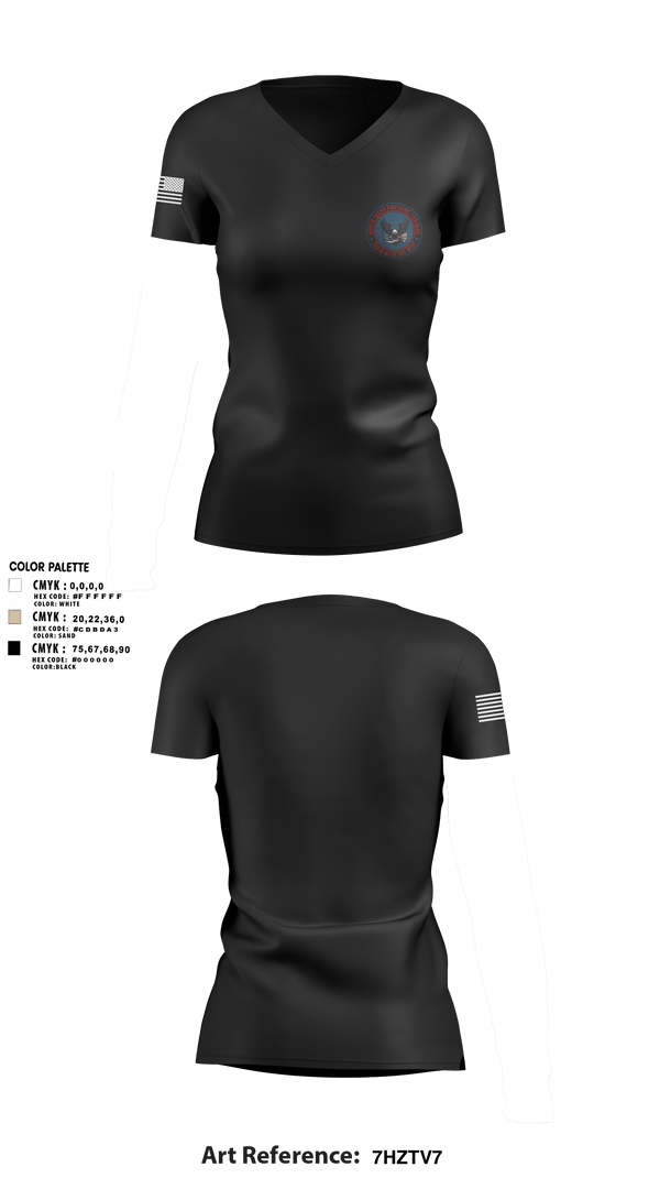 Womens Short Sleeve Vneck Shirt, North Idaho Firearms Training, , Teamtime, Team time, sublimation, custom sports apparel, team uniforms, spirit wear, spiritwear, sports uniforms, custom shirts, team store, custom team store, fundraiser sports, apparel fundraiser