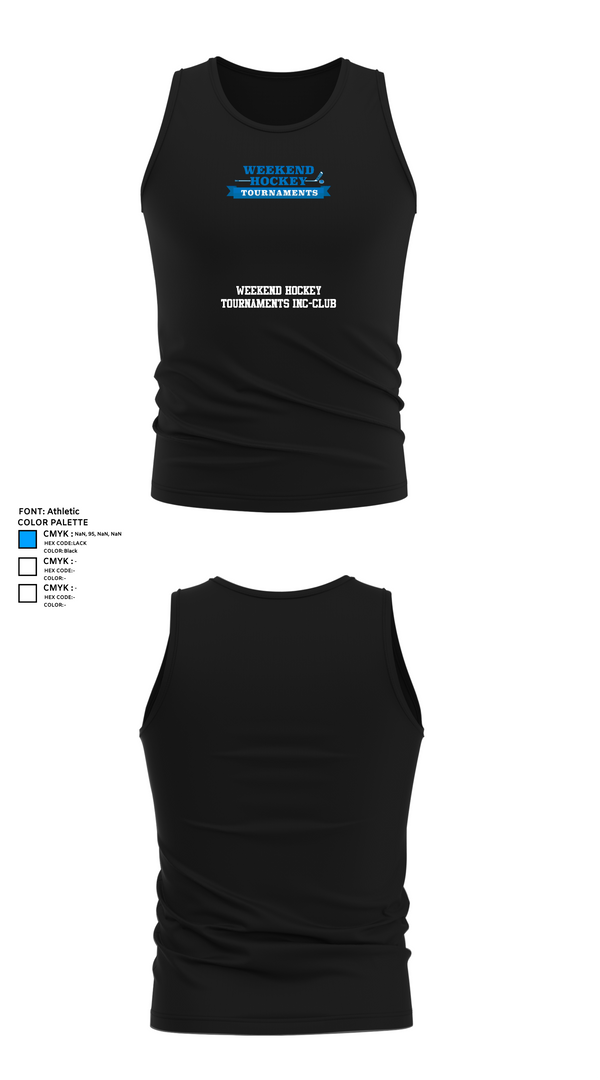 Tank Top, Weekend Hockey Tournaments Inc-club, Ice Hockey, Teamtime, Team time, sublimation, custom sports apparel, team uniforms, spirit wear, spiritwear, sports uniforms, custom shirts, team store, custom team store, fundraiser sports, apparel fundraiser