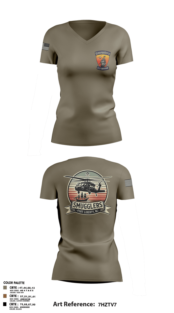 Womens Short Sleeve Vneck Shirt, A/2135th GSAB “SMUGGLERS”, Army, Teamtime, Team time, sublimation, custom sports apparel, team uniforms, spirit wear, spiritwear, sports uniforms, custom shirts, team store, custom team store, fundraiser sports, apparel fundraiser