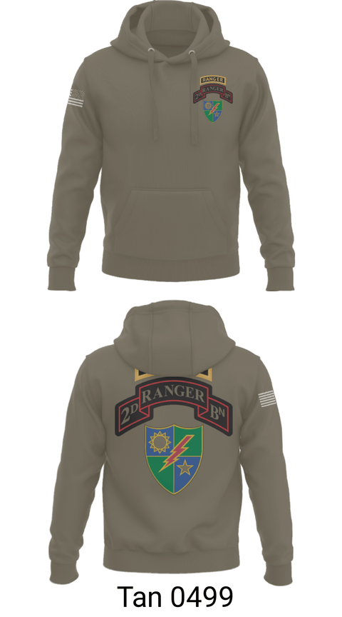 Hoodie, 2nd Battalion 75th Ranger Regiment, , Teamtime, Team time, sublimation, custom sports apparel, team uniforms, spirit wear, spiritwear, sports uniforms, custom shirts, team store, custom team store, fundraiser sports, apparel fundraiser