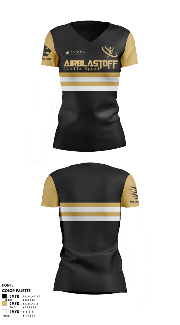 Womens Short Sleeve Vneck Shirt, Airblastoff Lions, Track & Field, Teamtime, Team time, sublimation, custom sports apparel, team uniforms, spirit wear, spiritwear, sports uniforms, custom shirts, team store, custom team store, fundraiser sports, apparel fundraiser