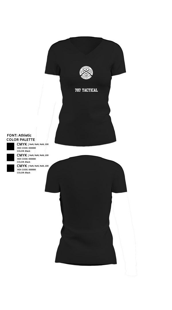 Womens Short Sleeve Vneck Shirt, 787 Tactical, , Teamtime, Team time, sublimation, custom sports apparel, team uniforms, spirit wear, spiritwear, sports uniforms, custom shirts, team store, custom team store, fundraiser sports, apparel fundraiser