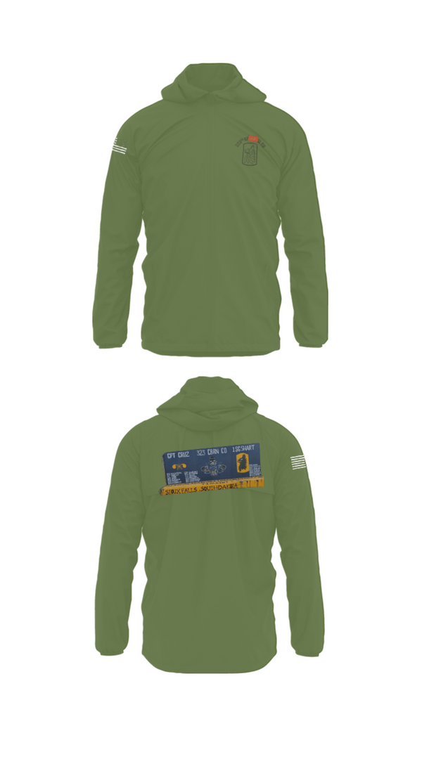 Windbreaker, 323 chem maint, Army, Teamtime, Team time, sublimation, custom sports apparel, team uniforms, spirit wear, spiritwear, sports uniforms, custom shirts, team store, custom team store, fundraiser sports, apparel fundraiser