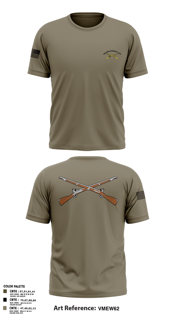 Old School Cotton Feel Shirt, 2ND Platoon, Blackhawk CO, 4-6 INF, Army, Teamtime, Team time, sublimation, custom sports apparel, team uniforms, spirit wear, spiritwear, sports uniforms, custom shirts, team store, custom team store, fundraiser sports, apparel fundraiser