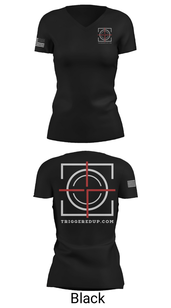 Womens Short Sleeve Vneck Shirt, Triggered up, , Teamtime, Team time, sublimation, custom sports apparel, team uniforms, spirit wear, spiritwear, sports uniforms, custom shirts, team store, custom team store, fundraiser sports, apparel fundraiser