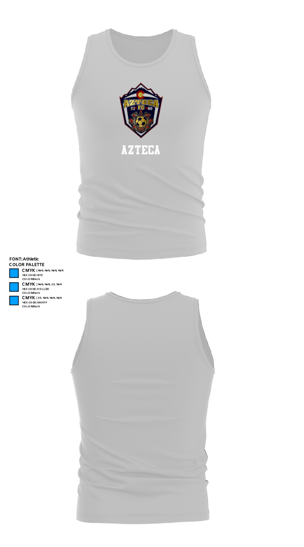 Tank Top, Azteca, Men's Soccer, Teamtime, Team time, sublimation, custom sports apparel, team uniforms, spirit wear, spiritwear, sports uniforms, custom shirts, team store, custom team store, fundraiser sports, apparel fundraiser