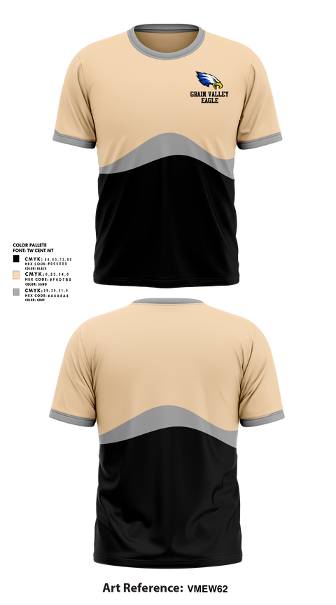 Short Sleeve Performance Shirt, Grain valley eagle, Track & Field, Teamtime, Team time, sublimation, custom sports apparel, team uniforms, spirit wear, spiritwear, sports uniforms, custom shirts, team store, custom team store, fundraiser sports, apparel fundraiser