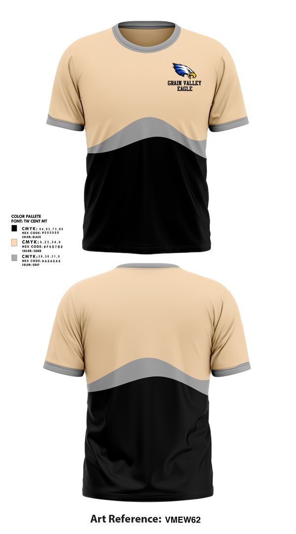 Short Sleeve Performance Shirt, Grain valley eagle, Track & Field, Teamtime, Team time, sublimation, custom sports apparel, team uniforms, spirit wear, spiritwear, sports uniforms, custom shirts, team store, custom team store, fundraiser sports, apparel fundraiser