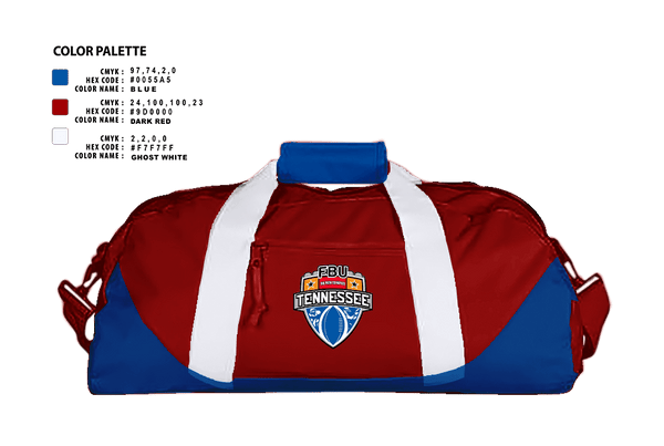 Duffle Bag, FBU Tennessee, , Teamtime, Team time, sublimation, custom sports apparel, team uniforms, spirit wear, spiritwear, sports uniforms, custom shirts, team store, custom team store, fundraiser sports, apparel fundraiser