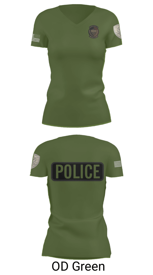 Women's Short Sleeve Vneck Shirt, 27 SOSFS, Air Force, Teamtime, Team time, sublimation, custom sports apparel, team uniforms, spirit wear, spiritwear, sports uniforms, custom shirts, team store, custom team store, fundraiser sports, apparel fundraiser