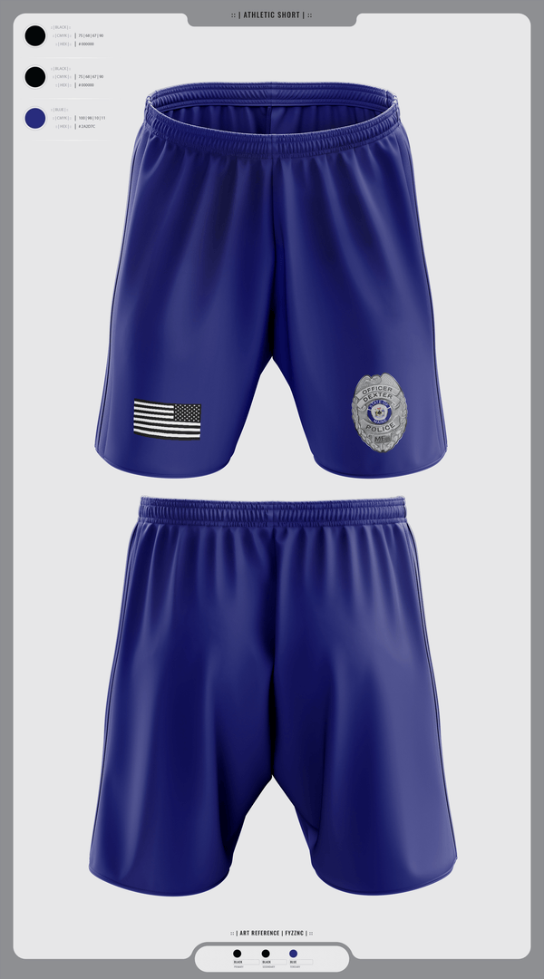 Athletic Shorts With Pockets, Dexter Pd, Police, Teamtime, Team time, sublimation, custom sports apparel, team uniforms, spirit wear, spiritwear, sports uniforms, custom shirts, team store, custom team store, fundraiser sports, apparel fundraiser