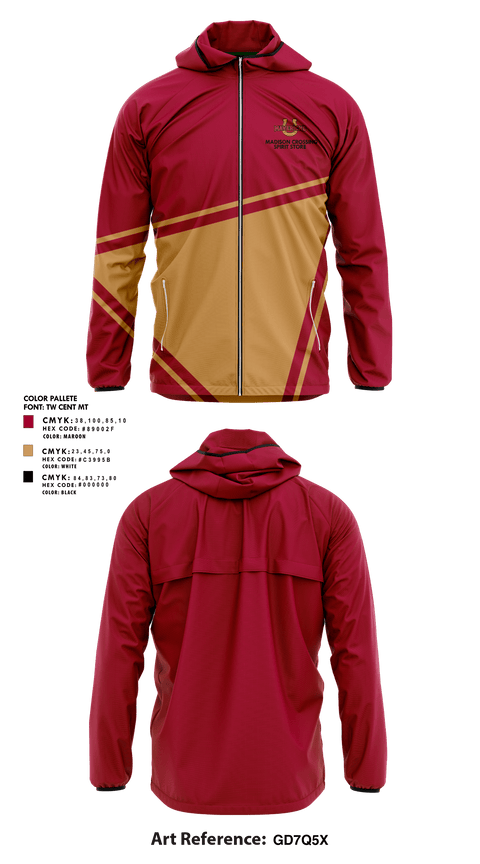 Windbreaker, Madison Crossing Elementary, Spirit Store, Teamtime, Team time, sublimation, custom sports apparel, team uniforms, spirit wear, spiritwear, sports uniforms, custom shirts, team store, custom team store, fundraiser sports, apparel fundraiser