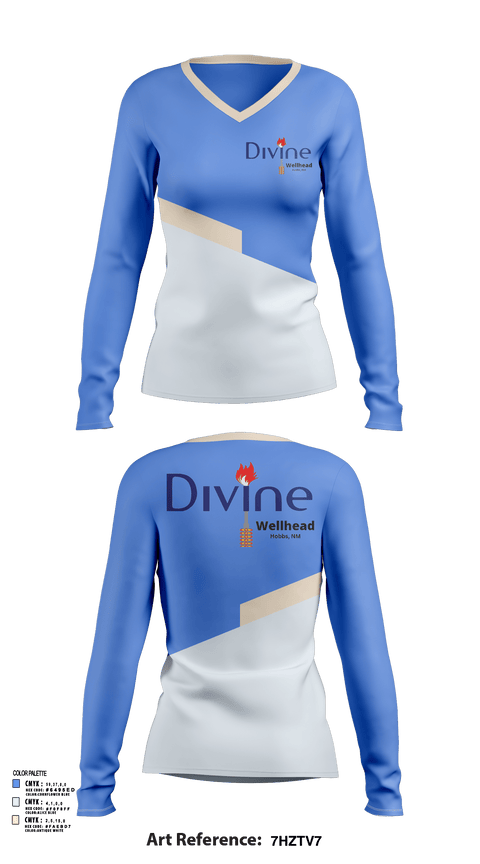 Womens Long Sleeve Vneck Shirt, Divine, , Teamtime, Team time, sublimation, custom sports apparel, team uniforms, spirit wear, spiritwear, sports uniforms, custom shirts, team store, custom team store, fundraiser sports, apparel fundraiser