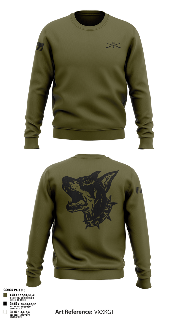 Crew Neck Sweatshirt, Delta Co 2-35, , Teamtime, Team time, sublimation, custom sports apparel, team uniforms, spirit wear, spiritwear, sports uniforms, custom shirts, team store, custom team store, fundraiser sports, apparel fundraiser