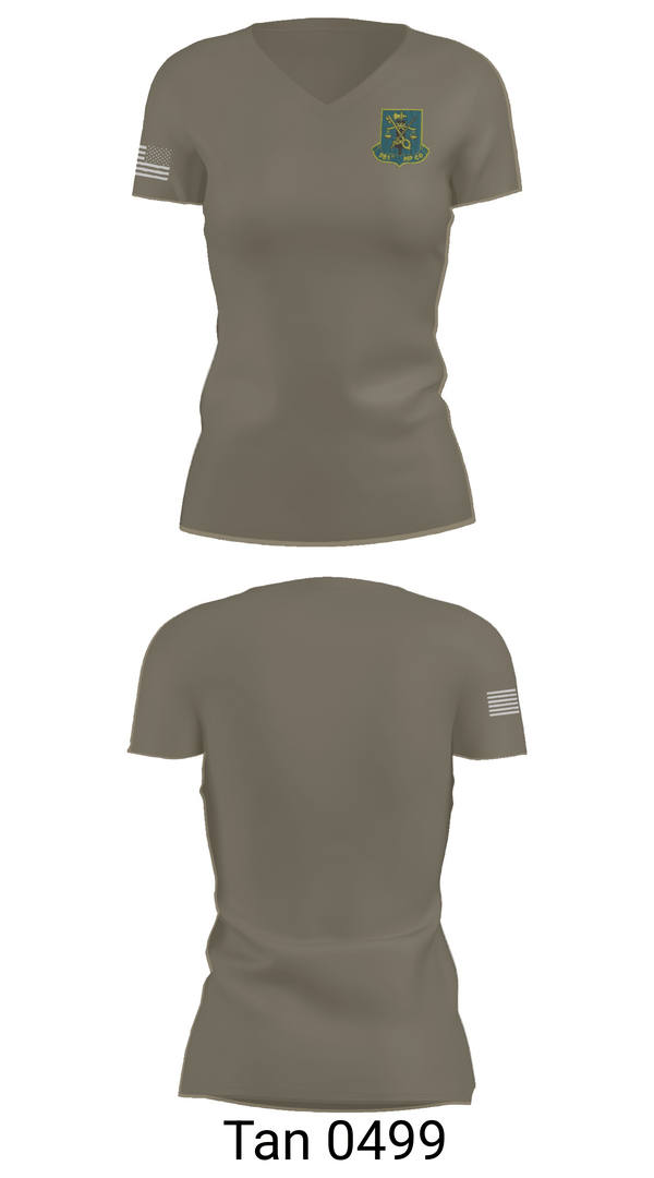 Womens Short Sleeve Vneck Shirt, 981st MP CO, , Teamtime, Team time, sublimation, custom sports apparel, team uniforms, spirit wear, spiritwear, sports uniforms, custom shirts, team store, custom team store, fundraiser sports, apparel fundraiser