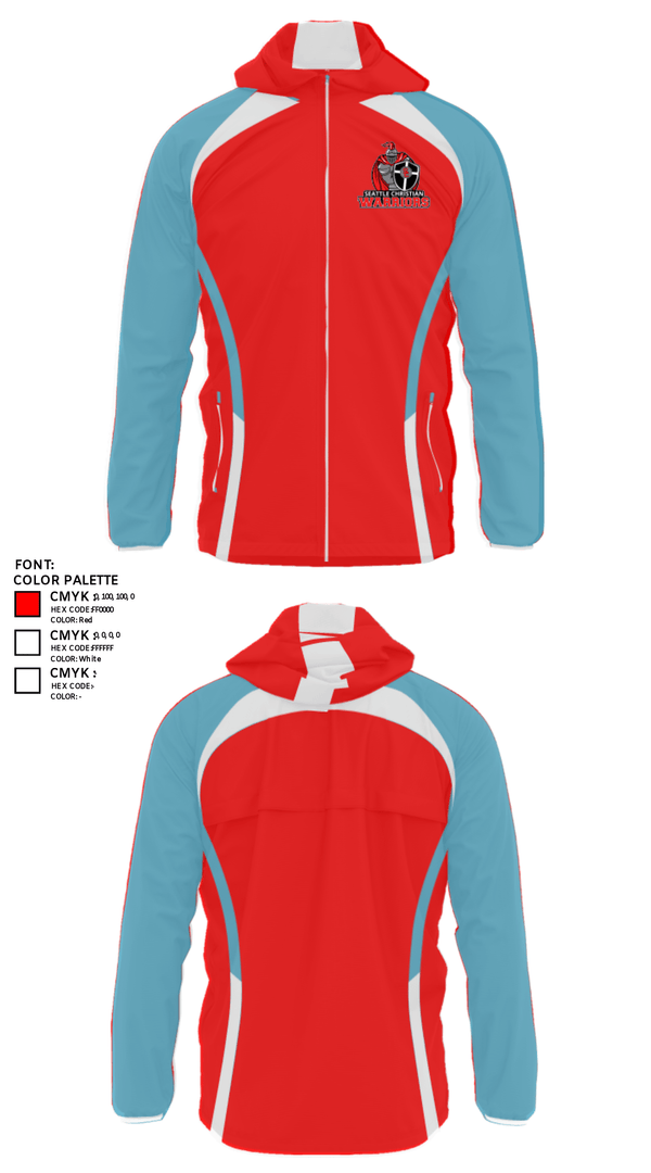 Windbreaker, Seattle Christian School (High School) Track, Track & Field, Teamtime, Team time, sublimation, custom sports apparel, team uniforms, spirit wear, spiritwear, sports uniforms, custom shirts, team store, custom team store, fundraiser sports, apparel fundraiser