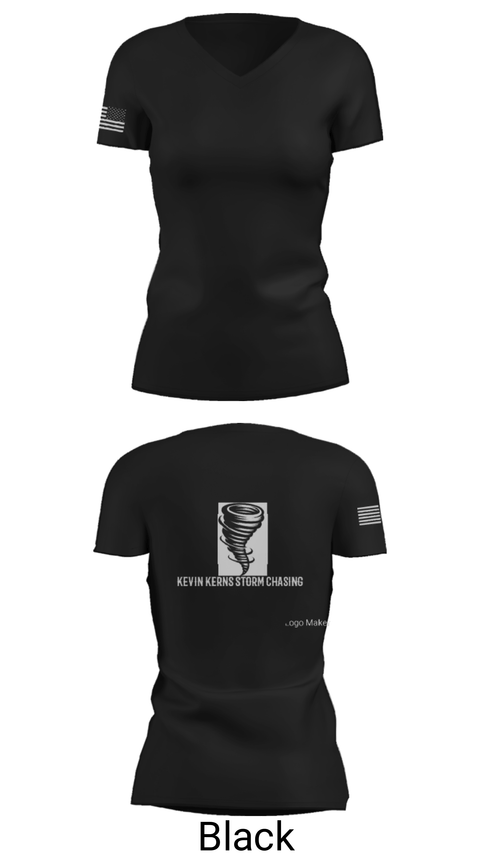 Womens Short Sleeve Vneck Shirt, KEVIN KERNS STORM CHASING, , Teamtime, Team time, sublimation, custom sports apparel, team uniforms, spirit wear, spiritwear, sports uniforms, custom shirts, team store, custom team store, fundraiser sports, apparel fundraiser