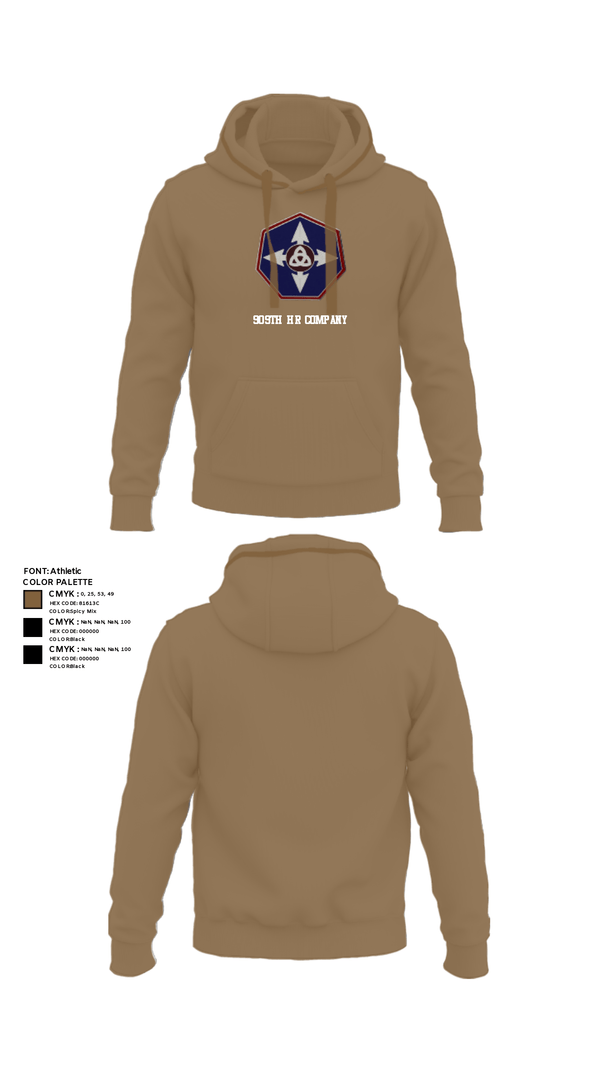 Hoodie, 909th HR Company, Army, Teamtime, Team time, sublimation, custom sports apparel, team uniforms, spirit wear, spiritwear, sports uniforms, custom shirts, team store, custom team store, fundraiser sports, apparel fundraiser