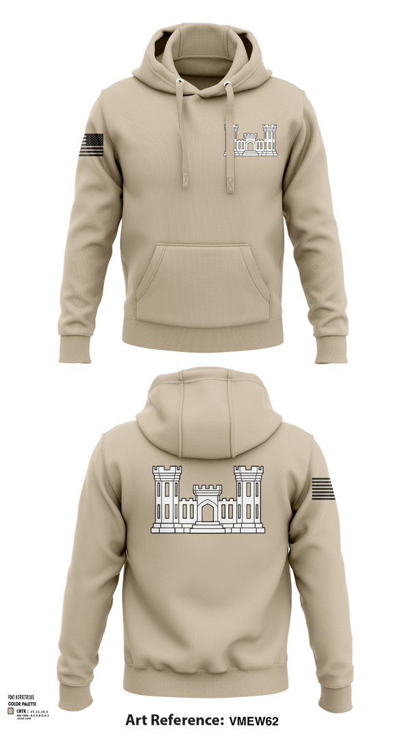 Hoodie, 250TH ENGINEERING COMPANY, National Guard, Teamtime, Team time, sublimation, custom sports apparel, team uniforms, spirit wear, spiritwear, sports uniforms, custom shirts, team store, custom team store, fundraiser sports, apparel fundraiser